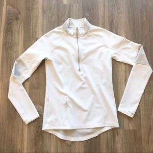 Athleta Jackets & Coats | Athleta Lunar Halfzip In White | Poshmark